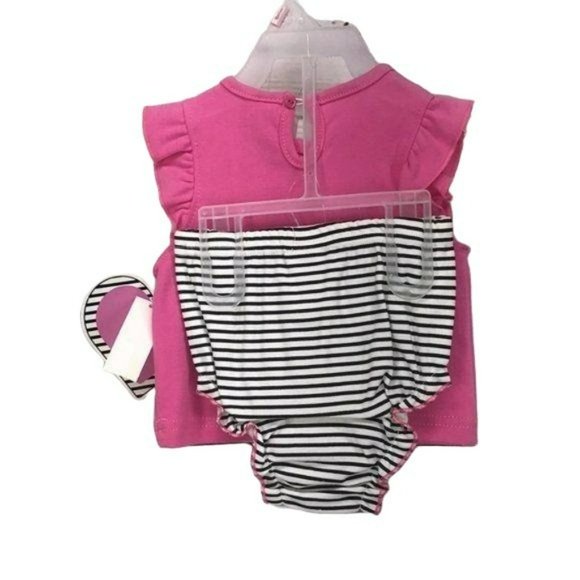 CJP #CribSquad Infant Girls 2 Piece Pink Baby Set Shirt 3-6 months - Picture 4 of 5
